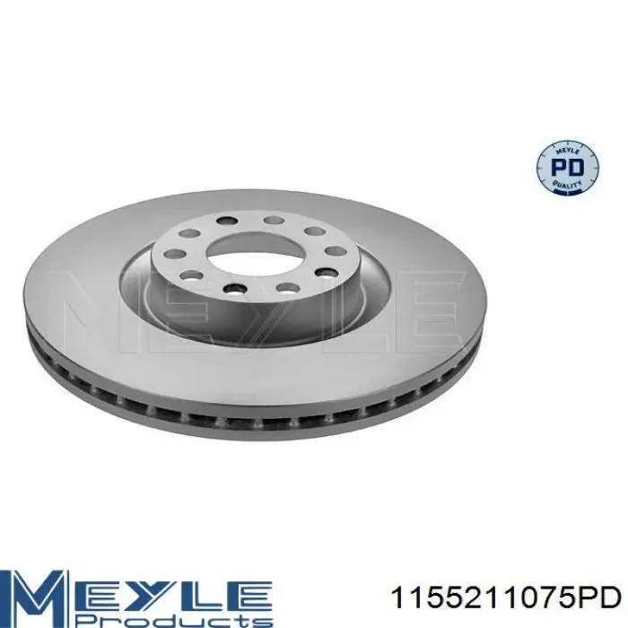 1155211075PD Meyle диск гальмівний передній