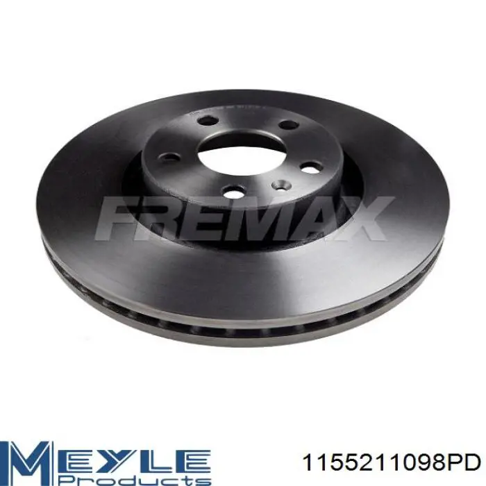 1155211098PD Meyle диск гальмівний передній