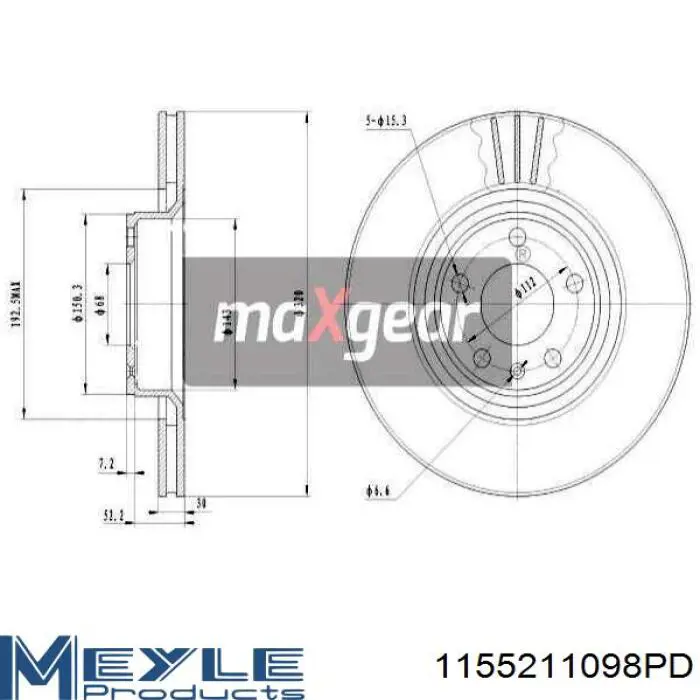 Купити RT20247HPGLT5 Rotinger Ротор гальмівний