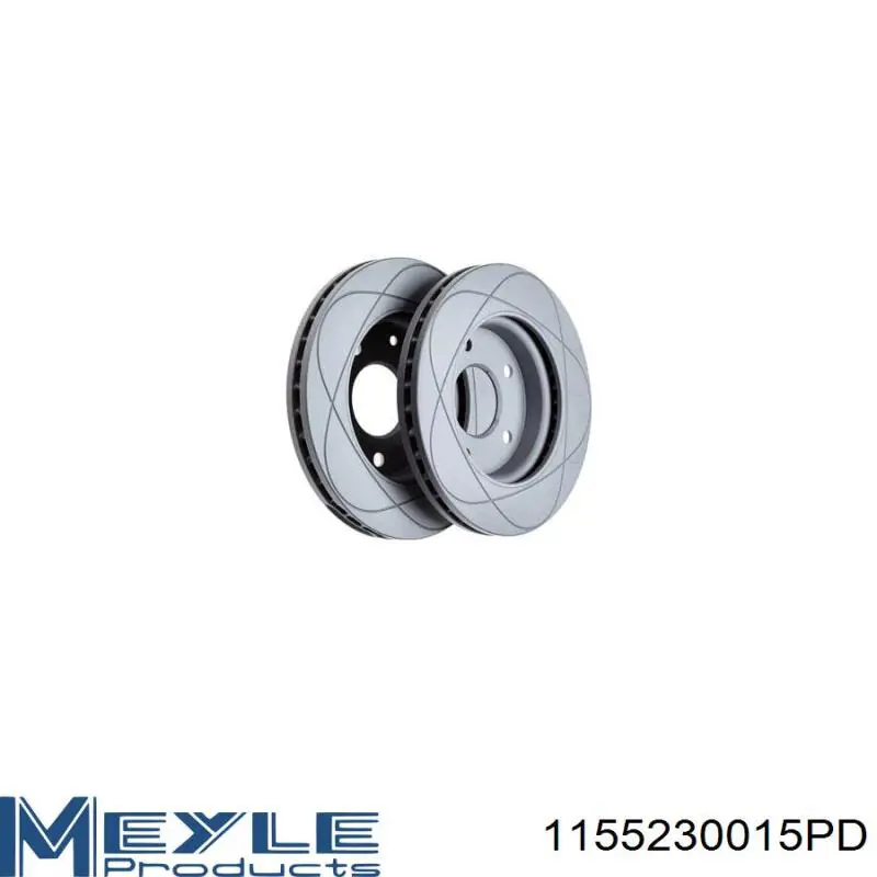 Купити 1155230015PD Meyle Диск заднього гальма