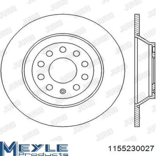 Диск гальмівний задній Blue Print ADV184347