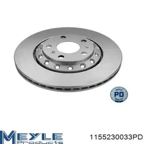 Купити 1155230033PD Meyle Диск заднього гальма