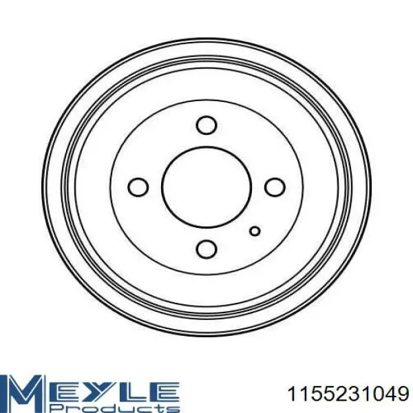 Барабан гальмівний задній 1155231049 Meyle