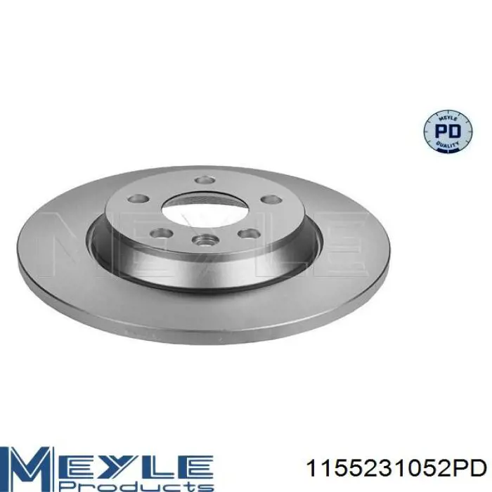 1155231052PD Meyle диск гальмівний задній