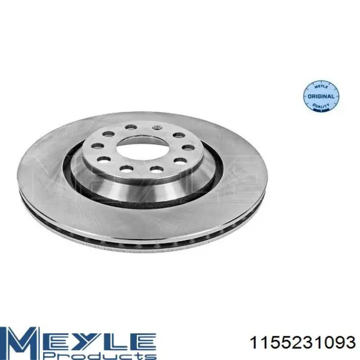 1155231093 Meyle диск гальмівний задній