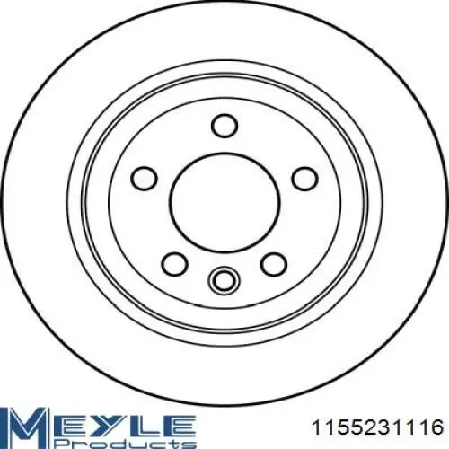 Задні дискові гальма Meyle 1155231116 ціна, від 46.83 USD