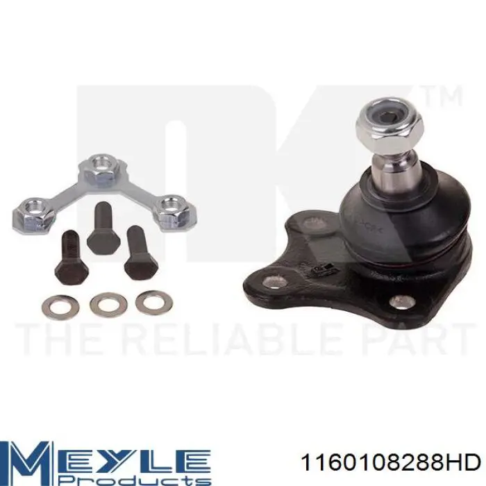 Кульова опора, нижня, права Meyle 1160108288HD ціна, від 15.76 USD