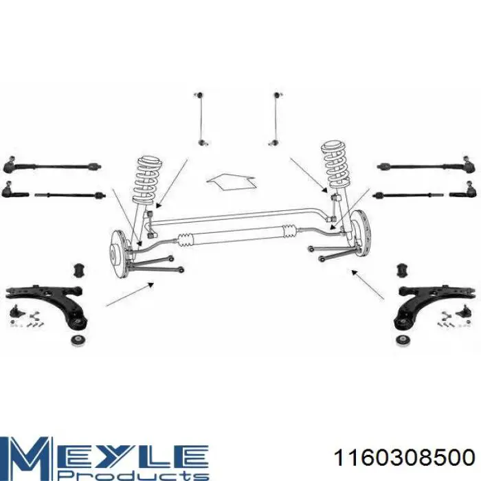 RD322421855 Rider Тяга рульова в зборі, ліва