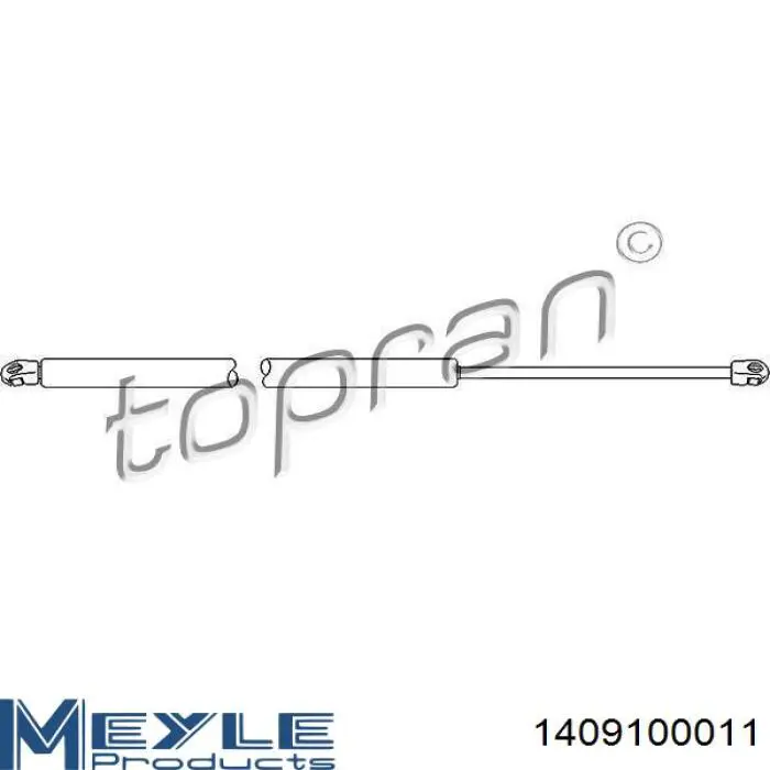 Амортизатор двері задньої Dello/Automega 100017810 ціна, від 10.05 USD