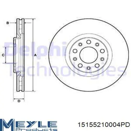 Купити 9936321 Brembo Ротор гальмівний