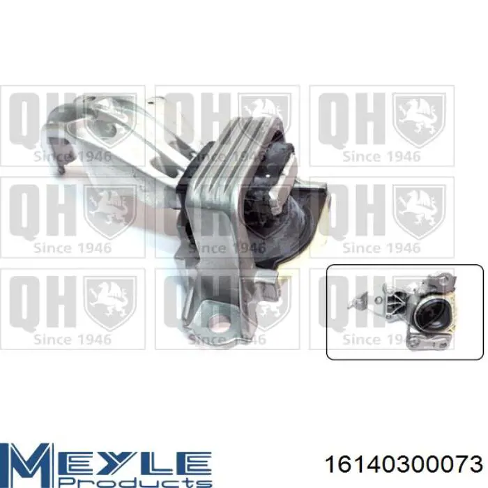 Подушка (опора) двигуна, права нижня 112100018R Renault (RVI)