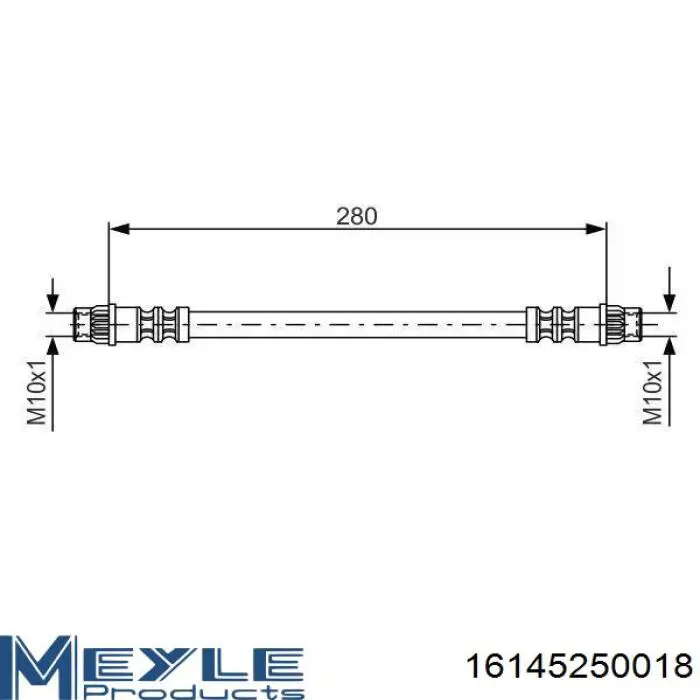 8200778628 Renault (RVI) Гнучка гальмівна трубка передня