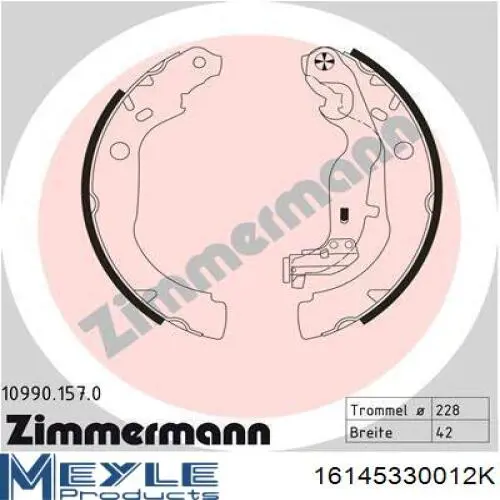 Купити D40601HD3D Nissan/Infiniti Колодки гальмові задні, барабанні
