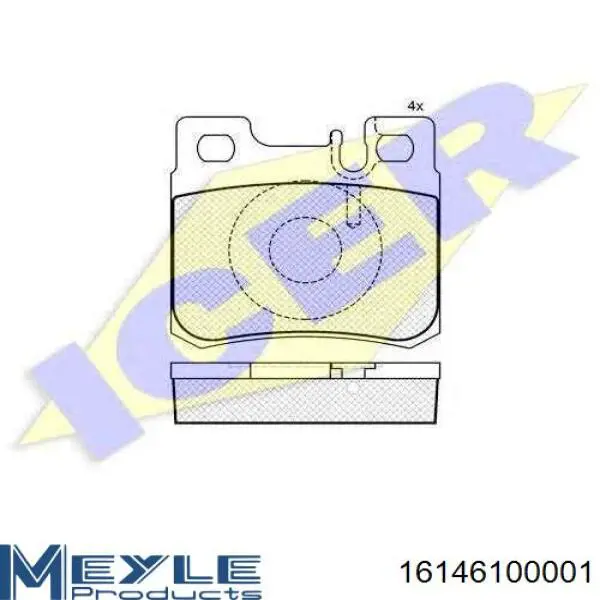 Сайлентблок нижнього важеля передньої підвіски Meyle 16146100001 ціна, від 7.95 USD