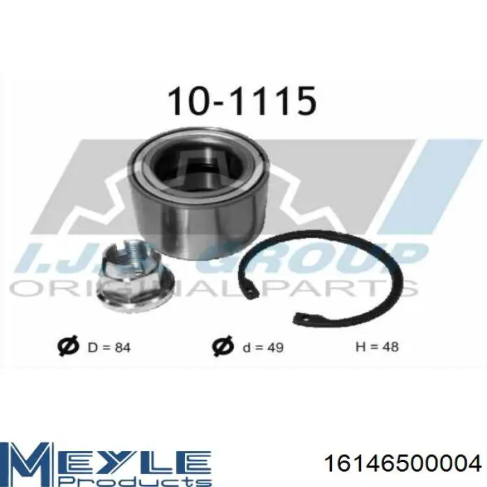 Купити ORK7701206740 GP Підшипник ступиці передньої
