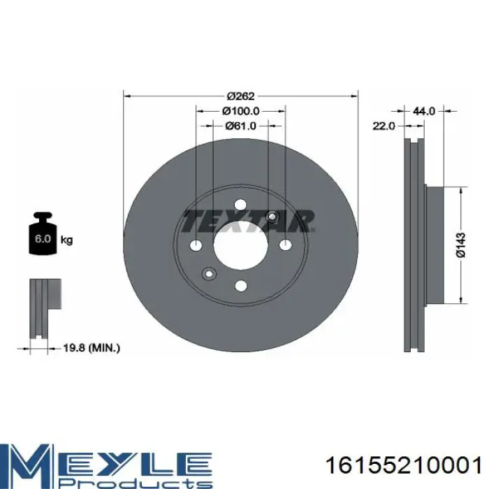 Диск гальмівний передній Brembo 09729277