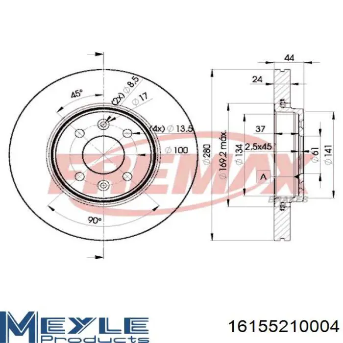 Диск переднього гальма Renault (RVI) 7700426389 ціна, від 37.48 USD