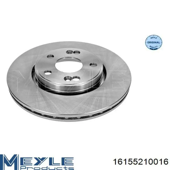 16155210016 Meyle диск гальмівний передній