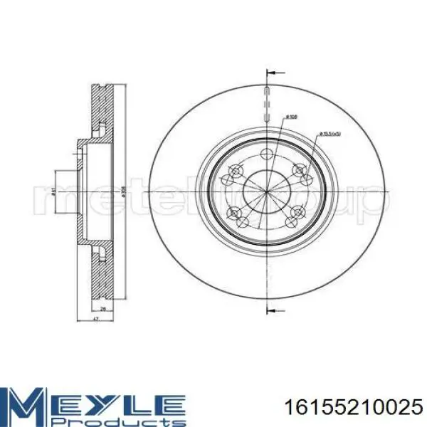 230673C Metelli диск гальмівний передній