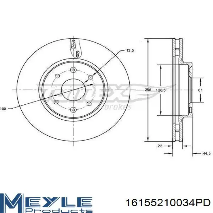 Гальмівні диски передні 402060405R Renault (RVI)