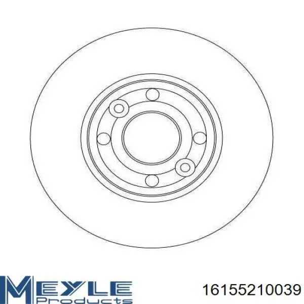 Диск переднього гальма Meyle 16155210039 ціна, від 31.31 USD