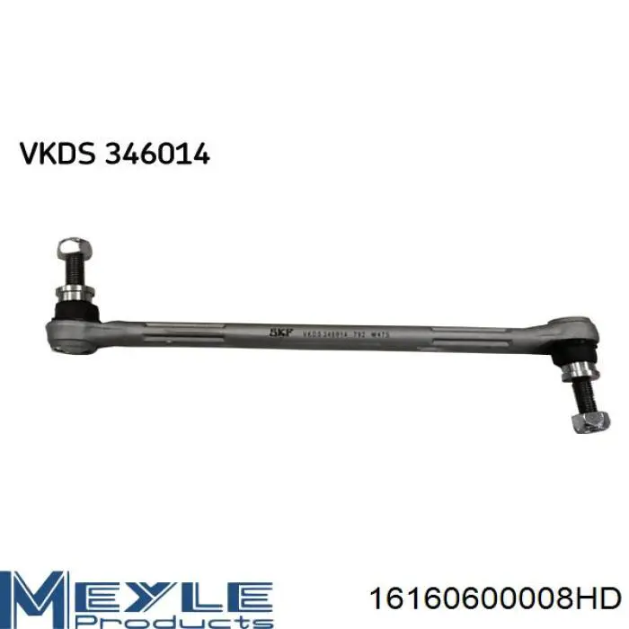 Амортизаційна стійка Meyle 16160600008HD ціна, від 21.70 USD
