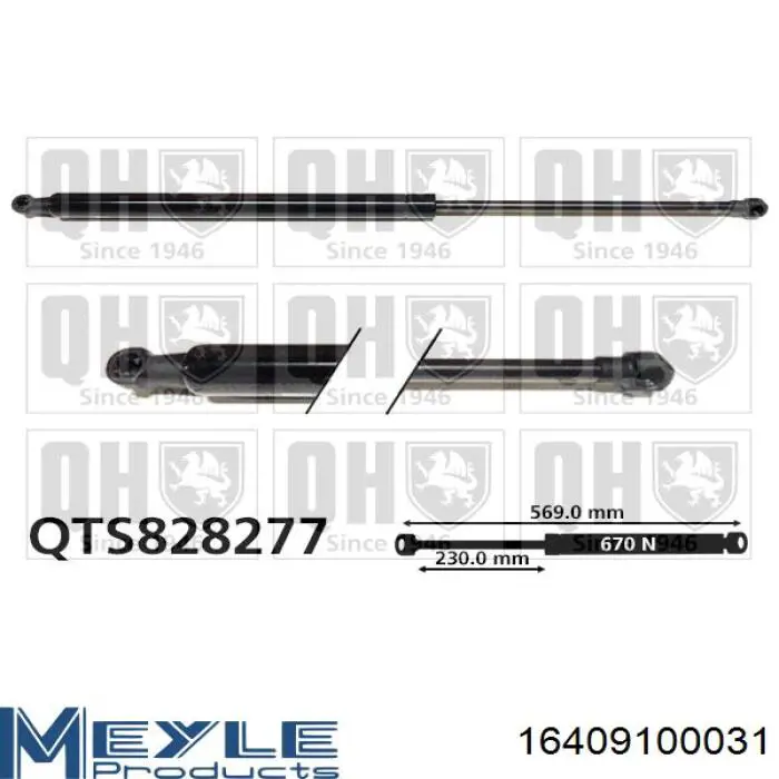Амортизатор двері задньої Magneti Marelli GS0697 ціна, від 11.25 USD