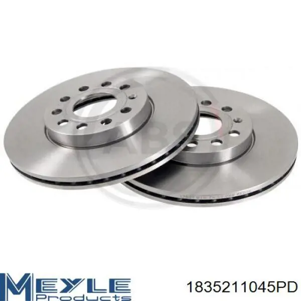 Ремкомплект передніх гальм Meyle 1835211045PD ціна, від 37.90 USD