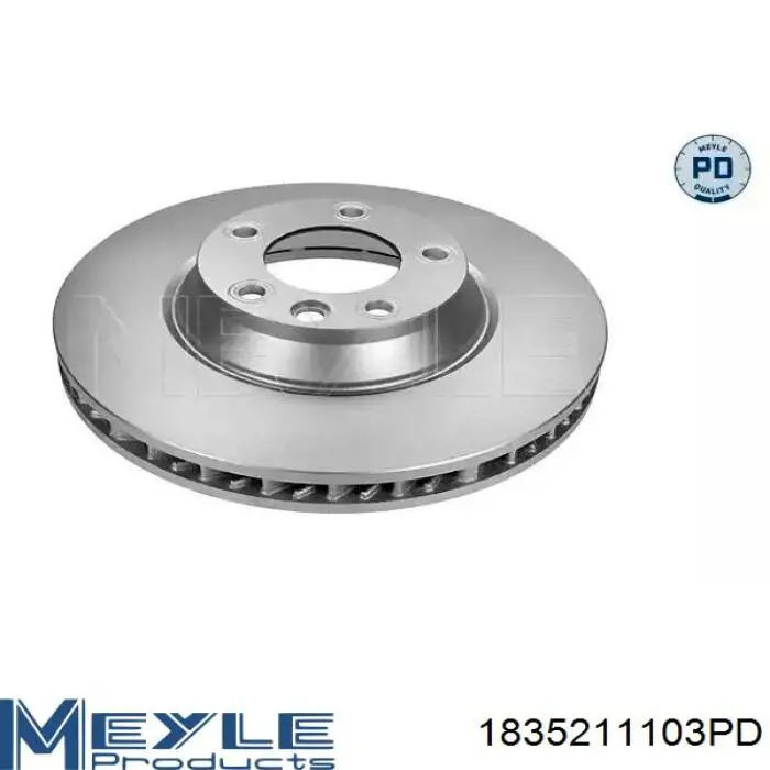 Диск переднього гальма Meyle 1835211103PD ціна, від 98.47 USD