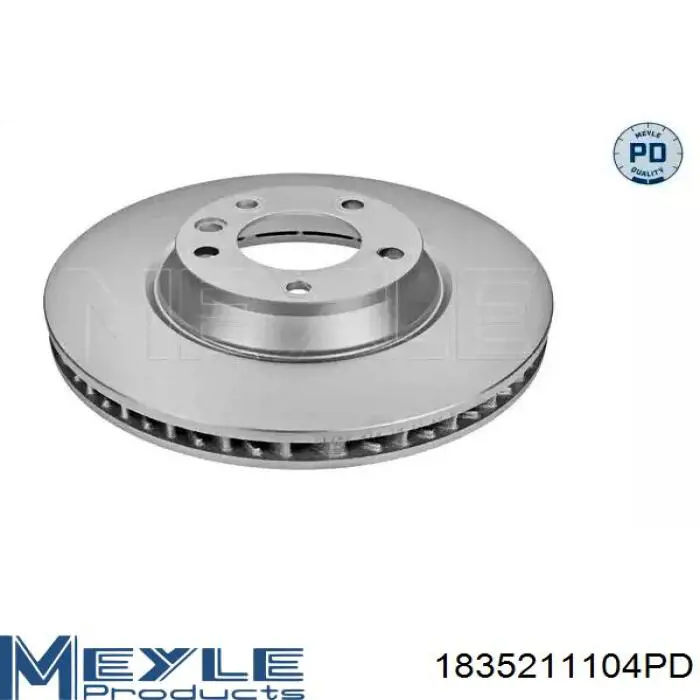 Диск переднього гальма Meyle 1835211104PD ціна, від 99.61 USD