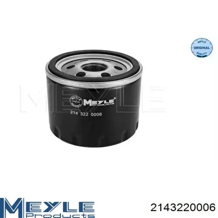 Масляний фільтр двигуна Meyle 2143220006 ціна, від 5.84 USD