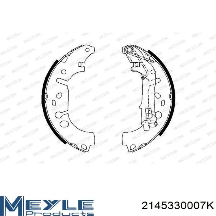 Колодки гальмові задні, барабанні 1605290 Opel