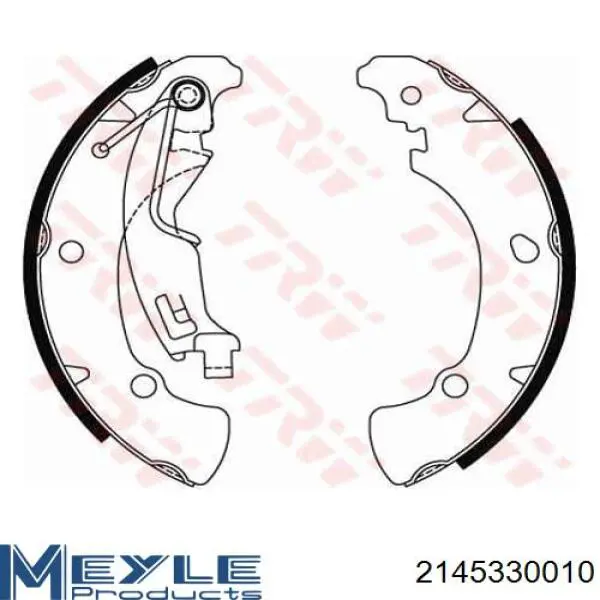 Купити 2145330010 Meyle Колодки гальмові задні, барабанні