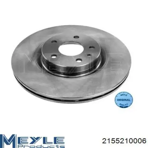 2155210006 Meyle диск гальмівний передній