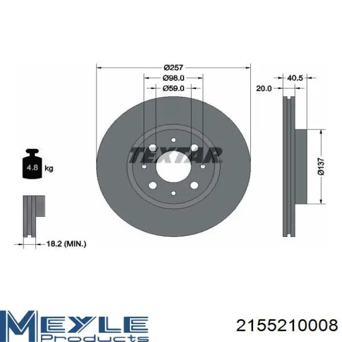 Гальмівні диски передні 9587011 Brembo