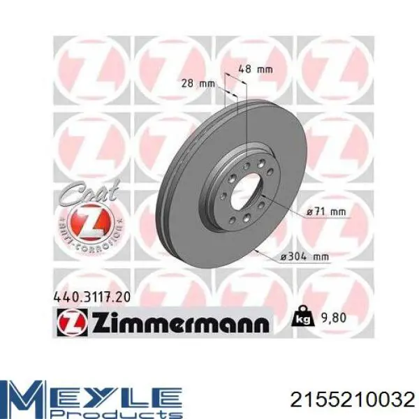 Диск переднього гальма Rotinger RT21278GL ціна, від 52.58 USD