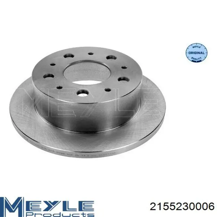 2155230006 Meyle диск гальмівний задній