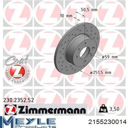 Задні дискові гальма Cifam 800193C ціна, від 20.57 USD
