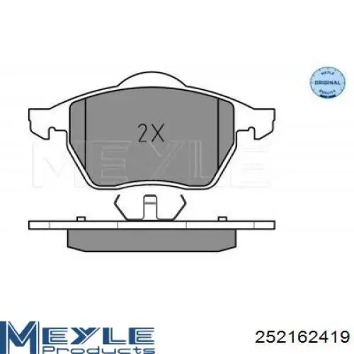 252162419 Meyle Передні гальмівні колодки