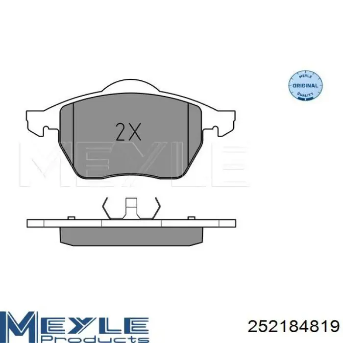 Передні тормозні колодки 1031843 Ford