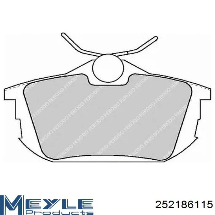 Задні дискові колодки Mercedes A4544201020