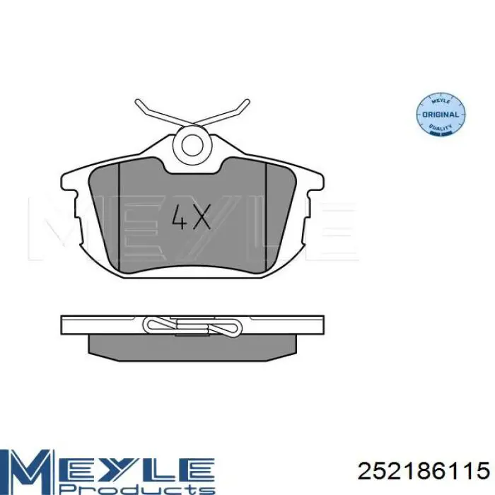 Купити A4544201020 Mercedes Задні колодки