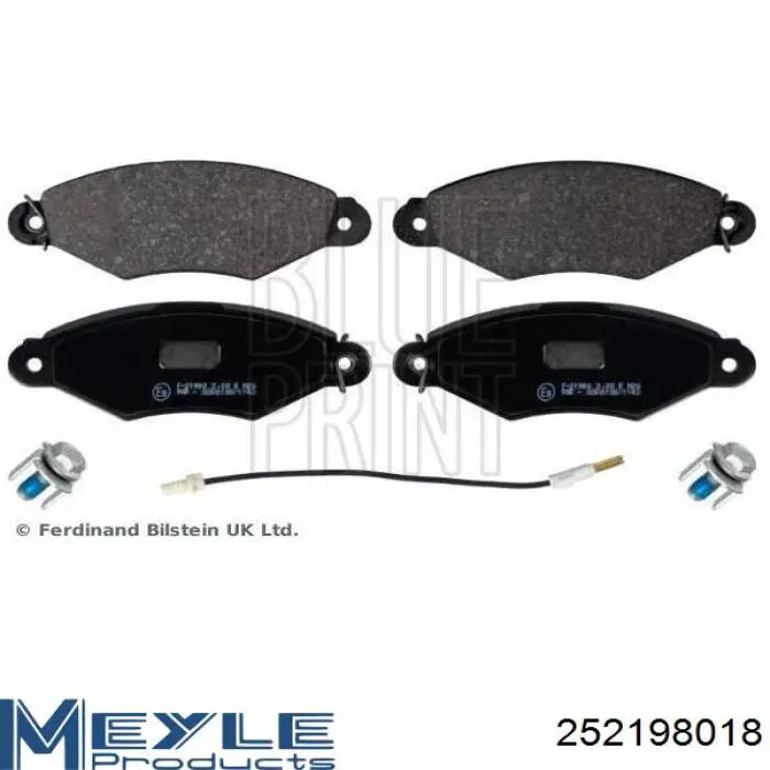 Гальмівні колодки Meyle 252198018 ціна, від 17.36 USD