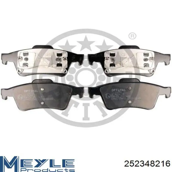 Задні гальмівні колодки Meyle 252348216 ціна, від 14.37 USD