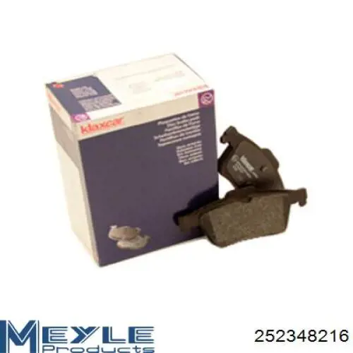 Задні гальмівні колодки 252348216 Meyle