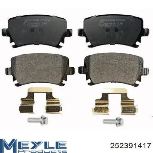 Купити 252391417 Meyle Задні колодки