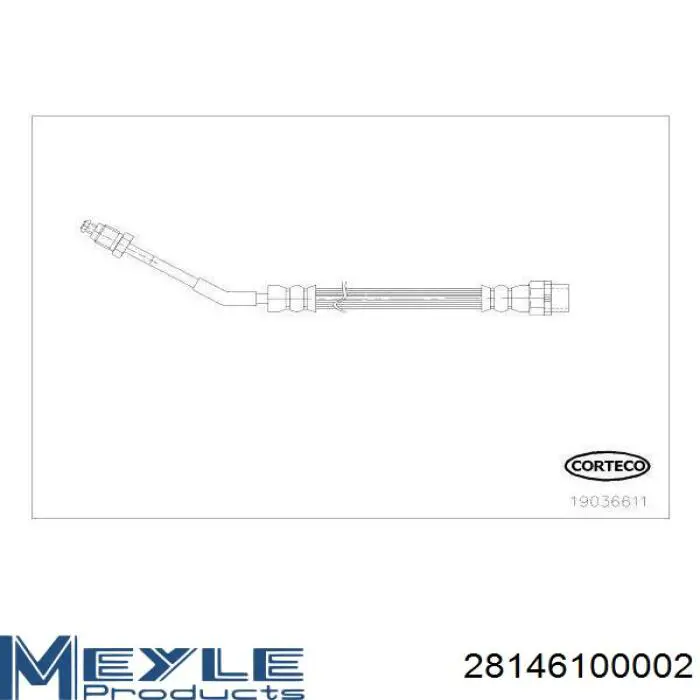 Сайлентблок переднього важеля 28146100002 Meyle