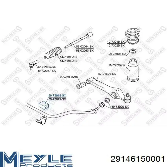 Подушка стабілізатора TRT NBR1904 ціна, від 1.24 USD