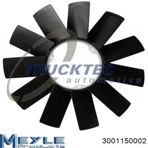 3001150002 Meyle вентилятор/крильчатка радіатора охолодження
