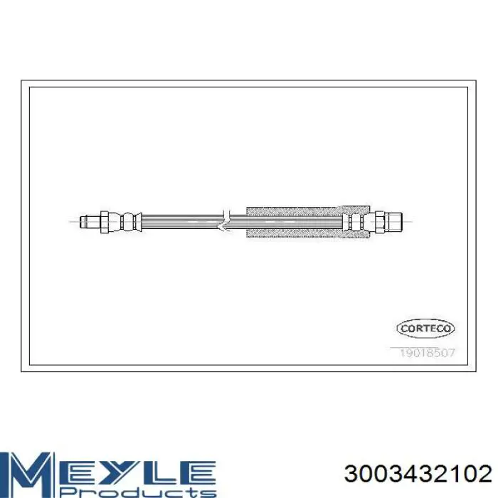 Шланг гальмівний задній Hans Pries (Topran) 500203 ціна, від 7.67 USD